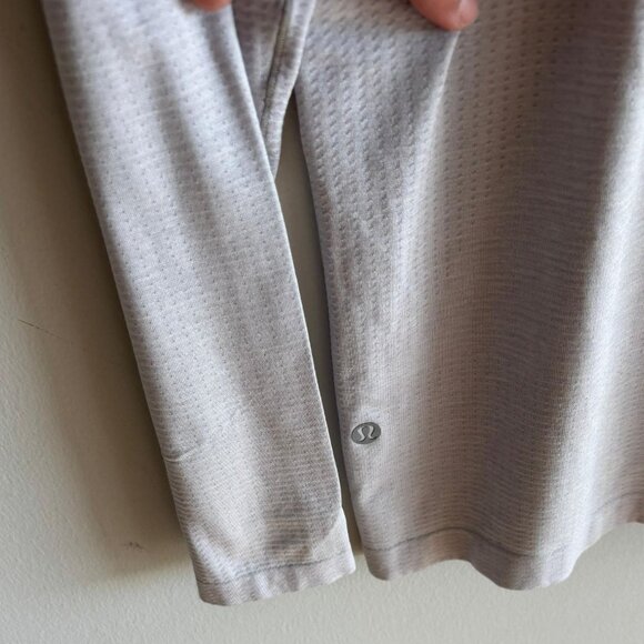 Lululemon Mens Round Neck Metal Vent Tech Sweater Light Gray Size Large - Picture 9 of 9